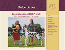 Tablet Screenshot of dulcedanes.com